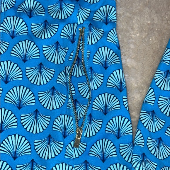 Sigrid Olsen Blue Bomber Jacket with All-Over Pattern - Picture 9 of 9